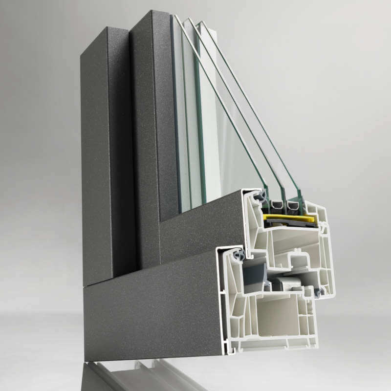 Termoplast - Fenêtres plaquées aluminium PVC et Rau Fipro