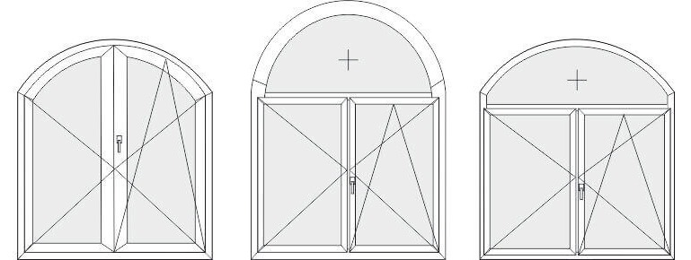 Fenêtres et portes cintrées en PVC Termoplast